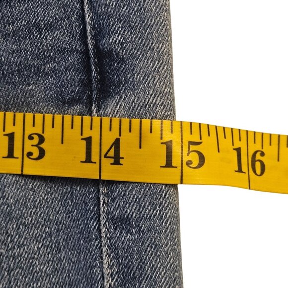 Mother Women Mid-Rise Dazzler Ankle Fray Jeans 26 Quiet Luxury LA Street Style - Picture 15 of 16